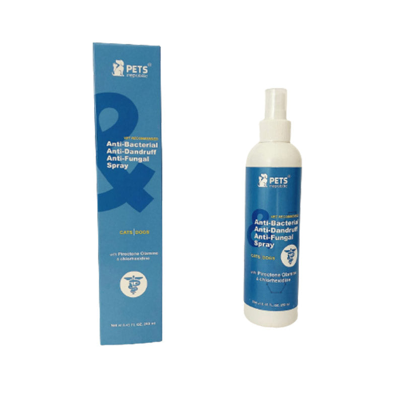 Pets Republic Anti-Dandruff & Anti-Bacterial & Anti-Fungal Spray for Dogs & Cats 250 ml - Mickey's Pets Store