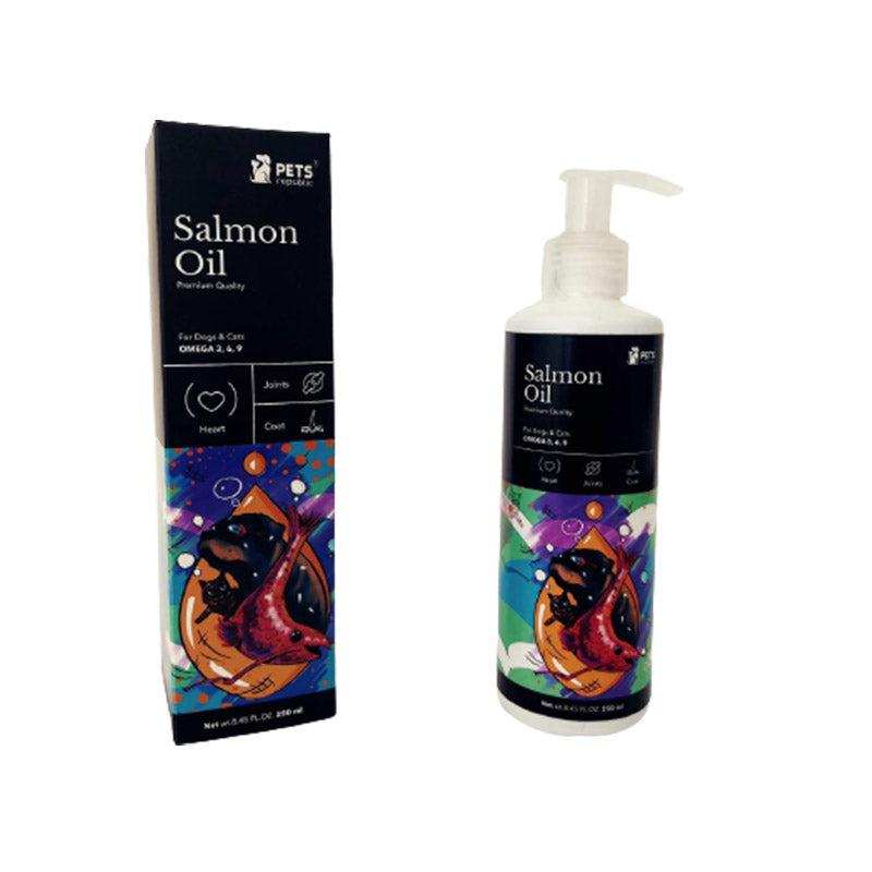 Pets Republic Salmon Oil for Dogs & Cats 250 ml - Mickey's Pets Store