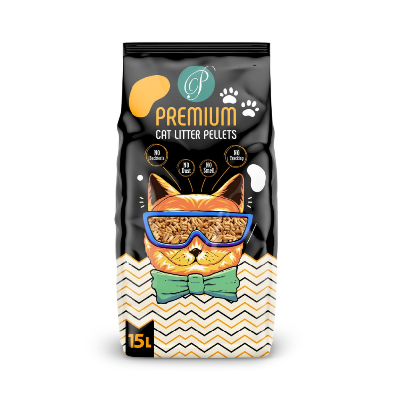 Premium Cat Litter Pellets 15 L - Mickey's Pets Store