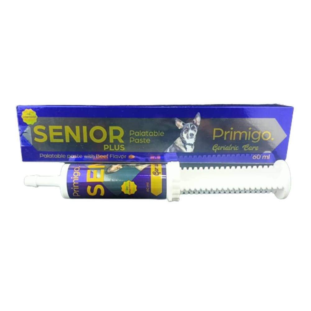 Primigo Geriatric Care Senior Plus Palatable Paste With Beef Flavor for Dogs - 60 ml - Mickey's Pets Store