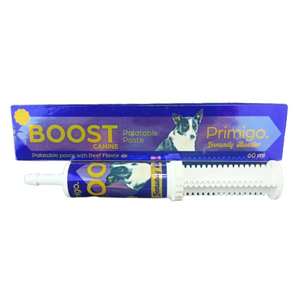 Primigo Immunity Booster Boost Canine Palatable Paste With Beef Flavor For Dogs - 60 ml - Mickey's Pets Store