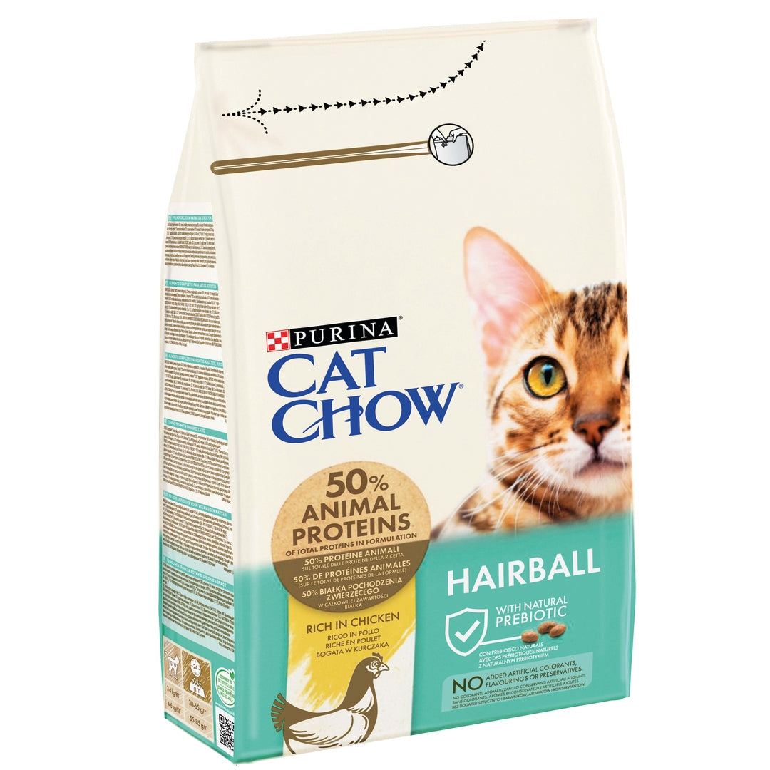 Purina CAT CHOW Hairball Control Rich in Chicken Dry Cat Food (1.5kg) - Mickey's Pets Store