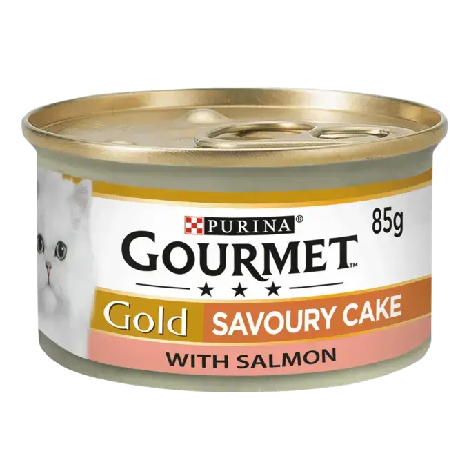 Purina Gourmet Gold Savoury Cake Salmon Wet Cat Food 85g - Mickey's Pets Store