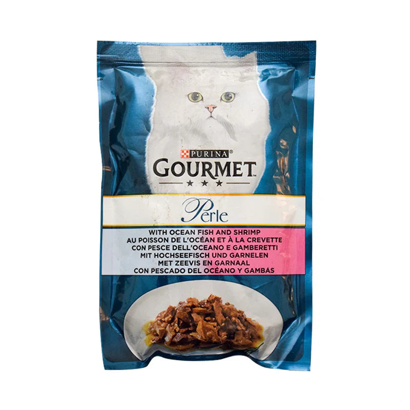 Purina Gourmet Perle with Ocean fish and Shrimp 85g - Mickey's Pets Store