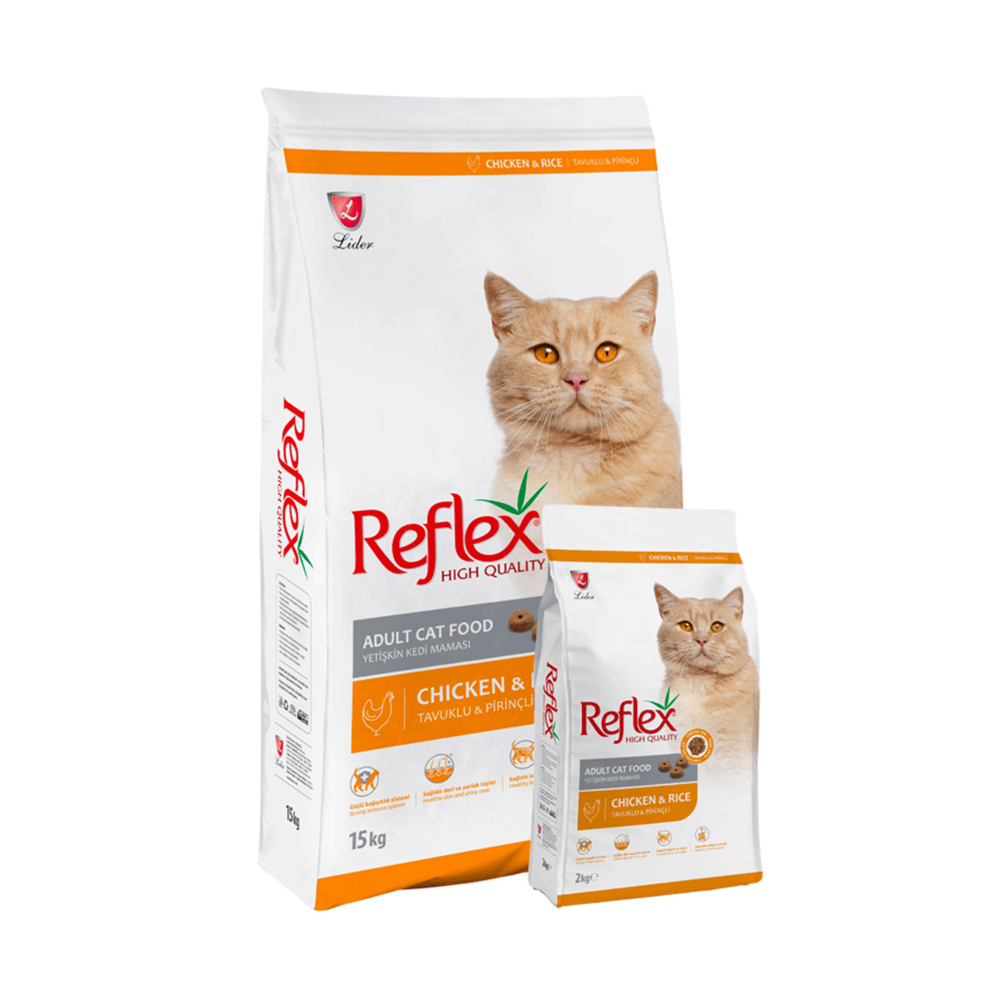 Reflex Adult Cat Food with Chicken & Rice (2kg/15kg) - Mickey's Pets Store
