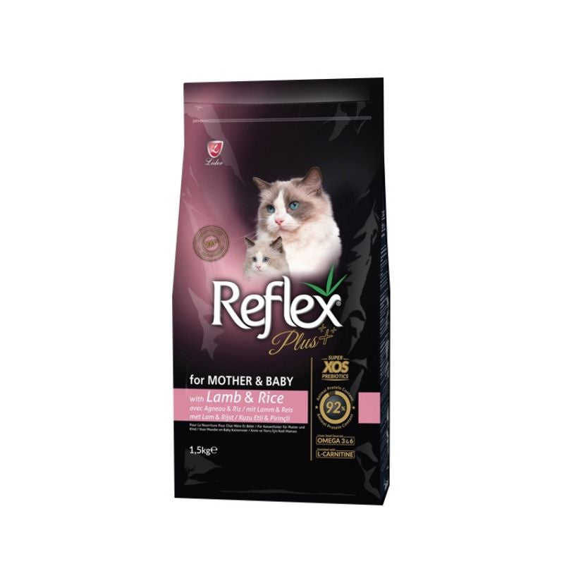 Reflex Plus Mother & Baby Cat Food with Lamb 1.5 KG - Mickey's Pets Store
