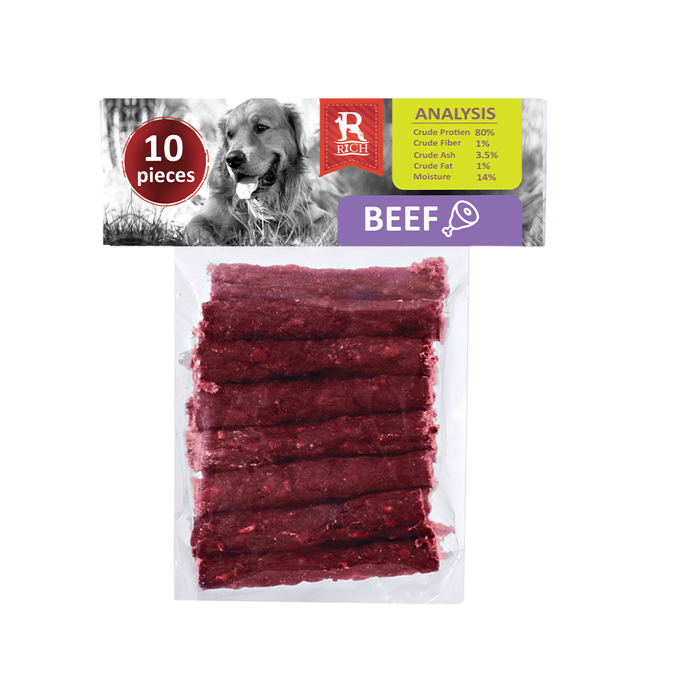 Rich Beef Chew Bones for Dogs (10 pieces) - Mickey's Pets Store