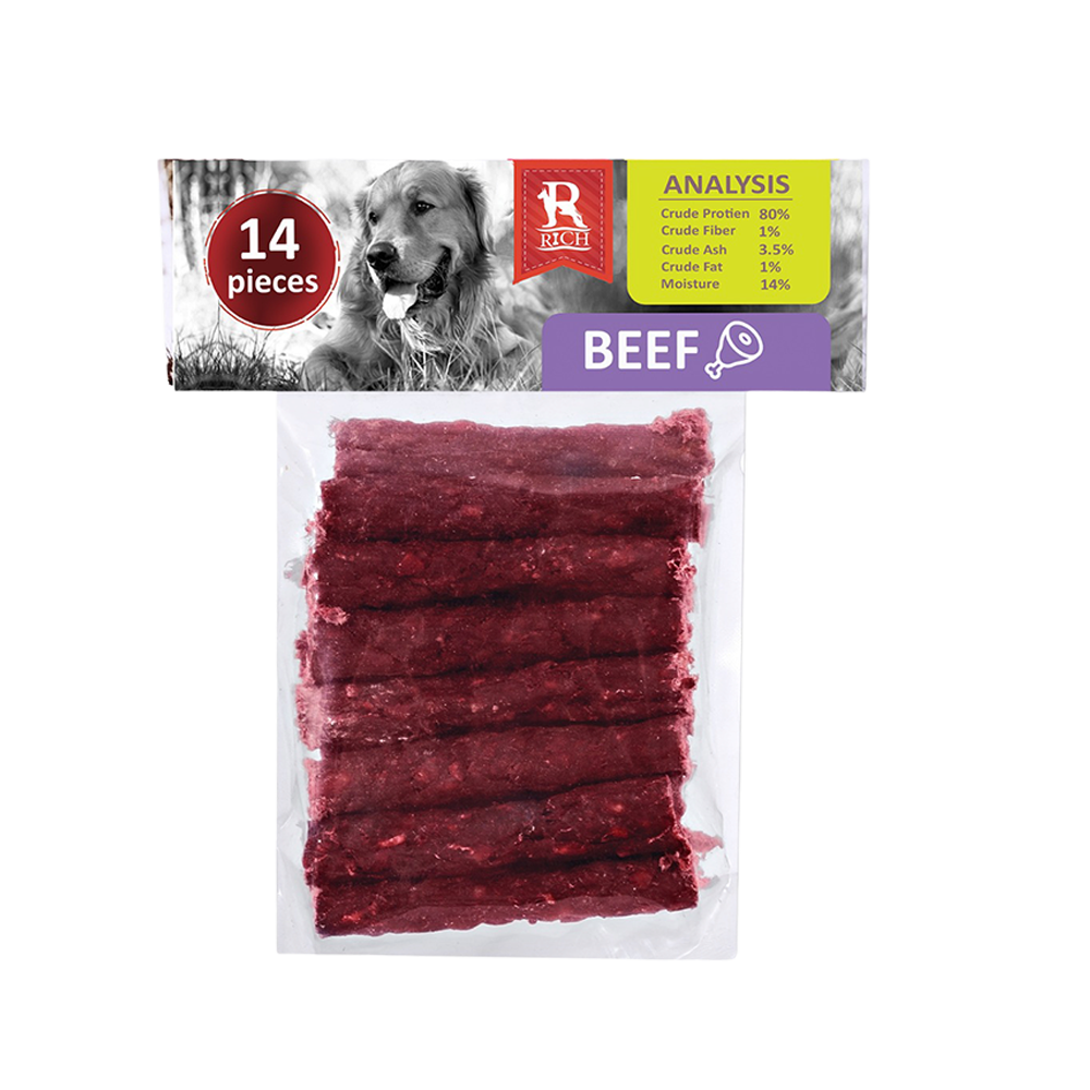Rich Beef Chew Bones for Dogs (14 pieces) - Mickey's Pets Store