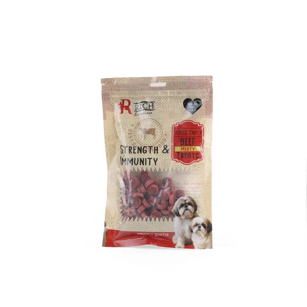 Rich Excellence (Beef) Premium Dog Treats,Strength & Immunity ,100% Natural Treats - Mickey's Pets Store