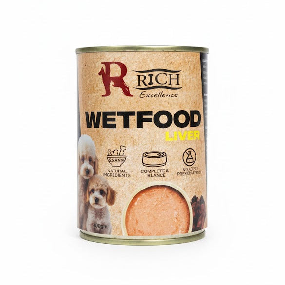Rich Excellence Liver Wet Dog Food 400g | Nutritious & Tasty Meal - Mickey's Pets Store