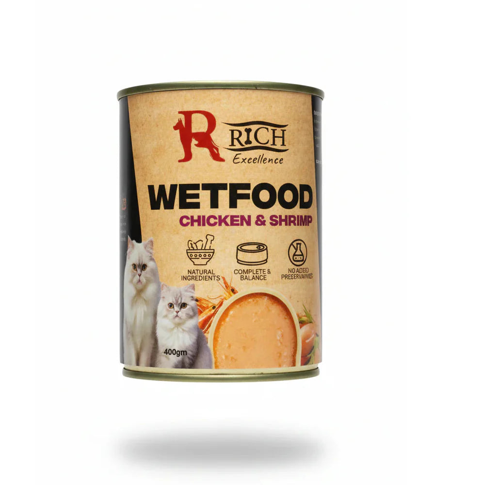 Rich excellence wet food cat flavor chicken and shrimp 400 gm - Mickey's Pets Store