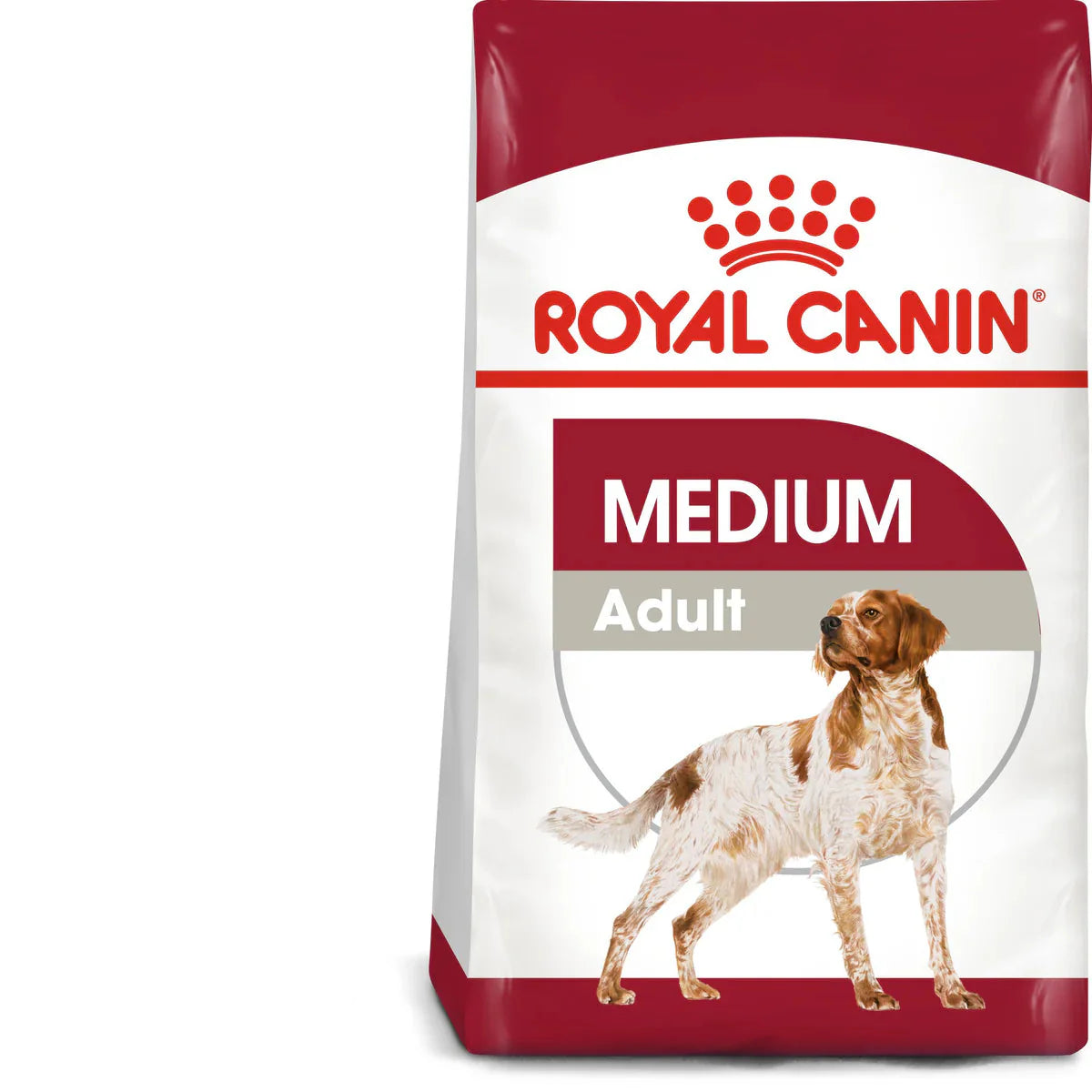 Royal Canin Medium Adult (4 kg-15 kg ) - Dry food for medium dogs from 11 to 25 KG. From 12 months to 7 years - Mickey's Pets Store