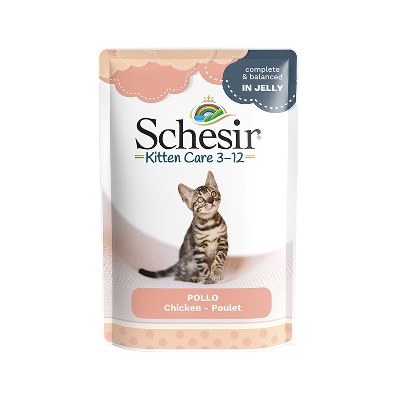 Schesir Kitten Chicken in jelly 85g in pouch - Mickey's Pets Store