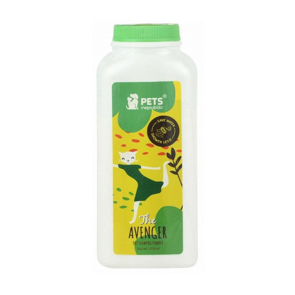 Shampoo Dry Powder The Avenger from Pets Republic 200 gr - Mickey's Pets Store