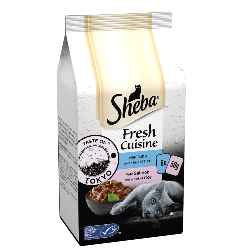 Sheba Fresh Cuisine Taste of Tokyo with Tuna & with Salmon - Mickey's Pets Store