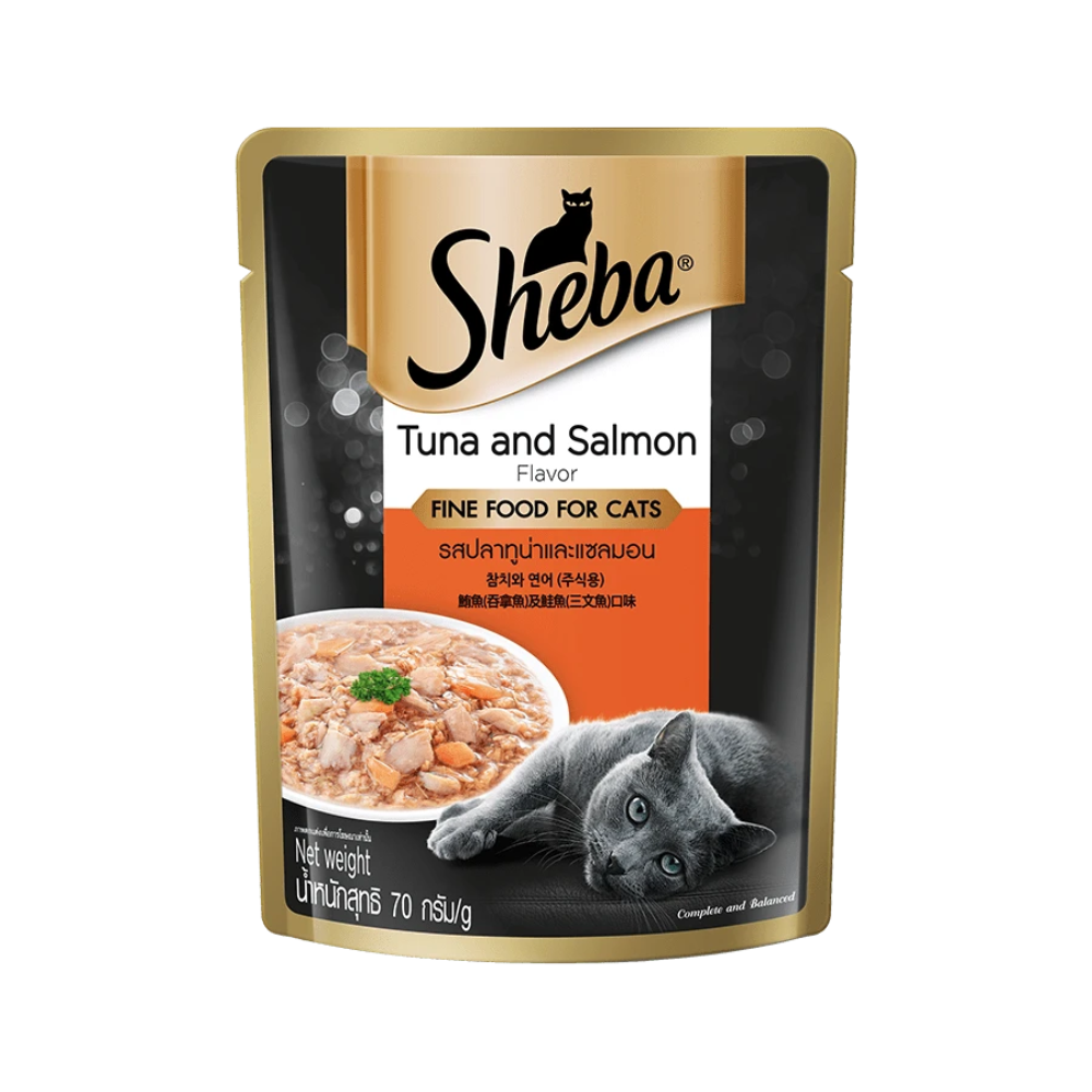 Sheba Premium Cat Food Tuna & Salmon 70g - Mickey's Pets Store