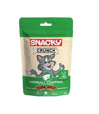 Snacky Crunch Hairball Control Cat Treats With Chicken For Adult cats 60g - Mickey's Pets Store