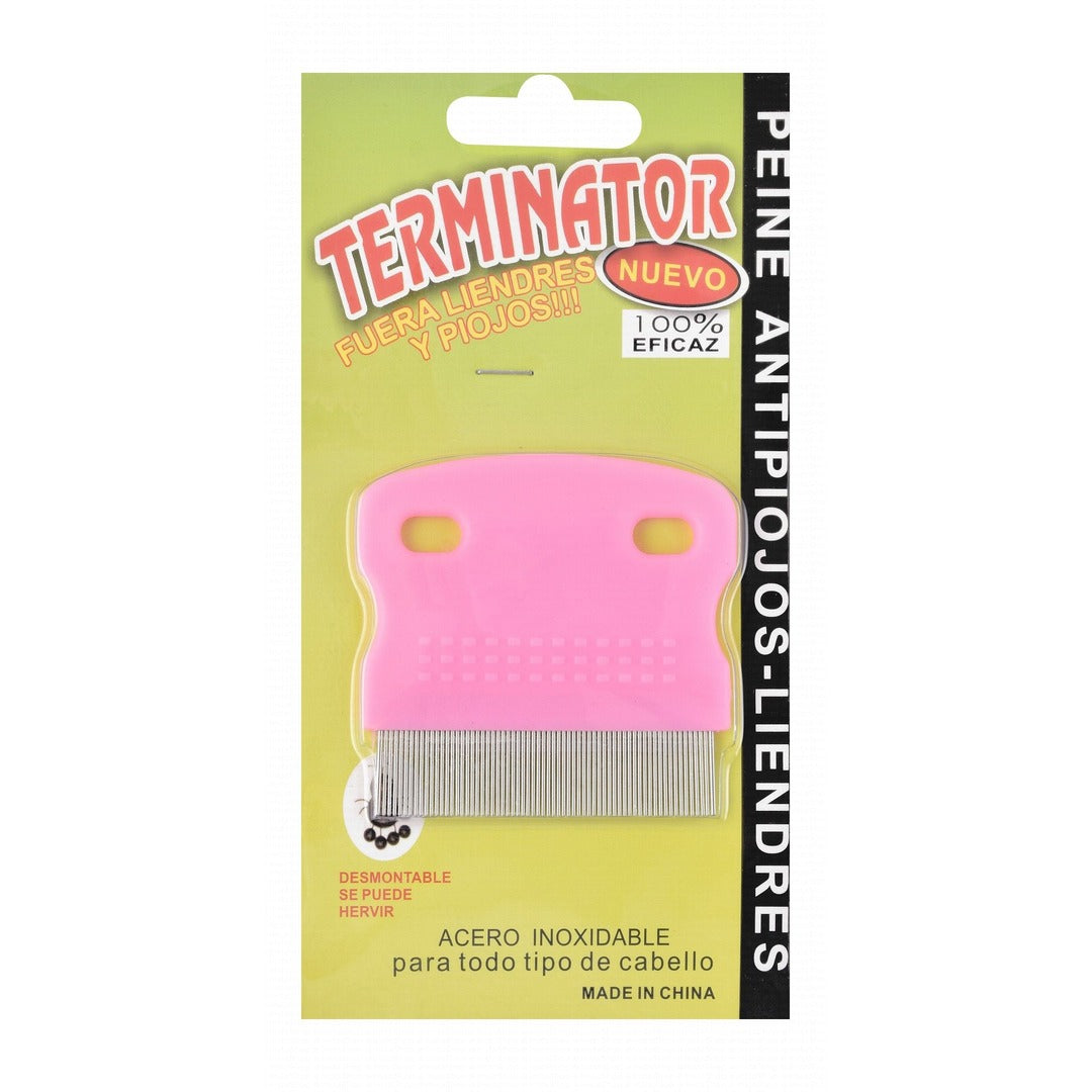 Terminator Pink Stainless Pet Flea Comb - Mickey's Pets Store