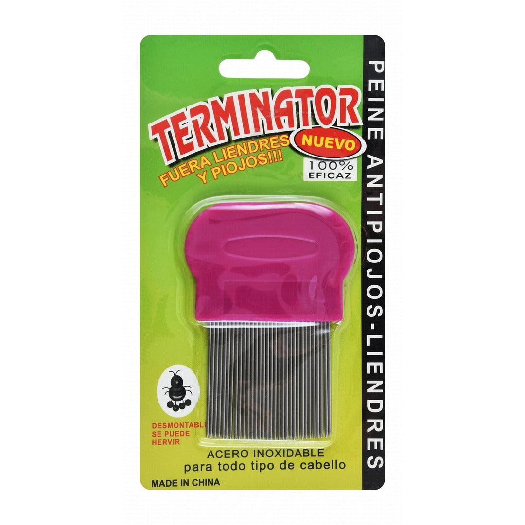 Terminator Purple Anti-Lice & Nits Stainless Steel Pet Comb - Mickey's Pets Store