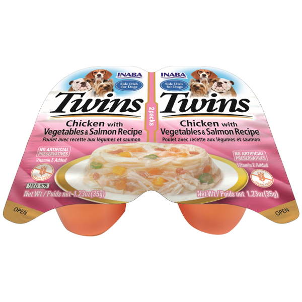 Twins Chicken with Vegetables & Salmon Recipe - Mickey's Pets Store