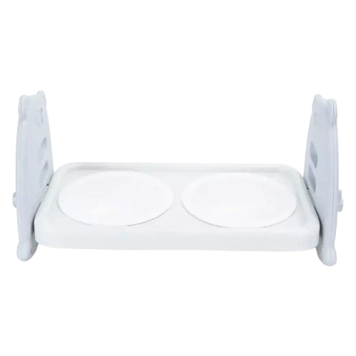 Two Eyed Cat Bowl with Inclined Stand 40x17x18 Cm - Mickey's Pets Store