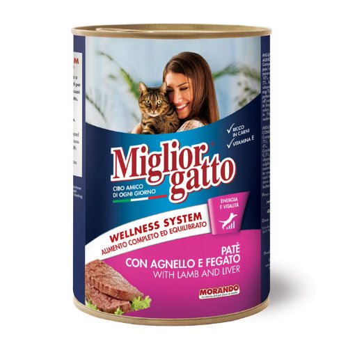 Miglior Gatto Cat Pate with Lamb and Liver 400g - Mickey's Pets Store
