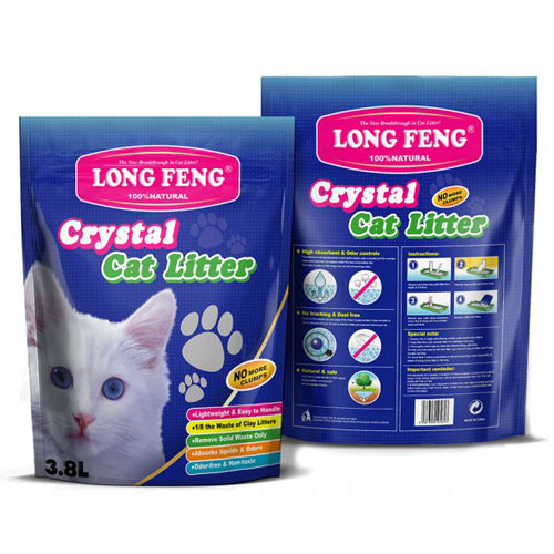 Long Feng Silica Jel Crystal Cat Litter 3.8L - Mickey's Pets Store