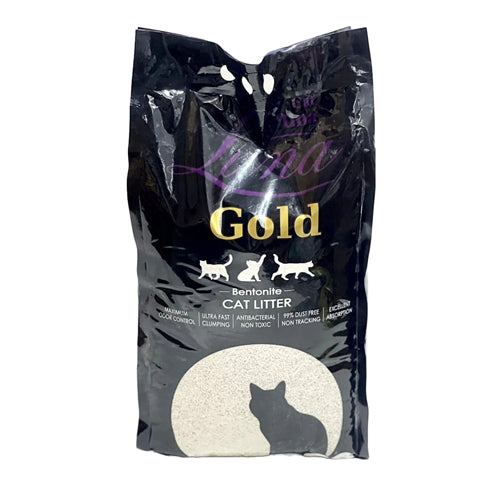 Luna Gold Bentonite Clumping Cat Litter 10L - Mickey's Pets Store