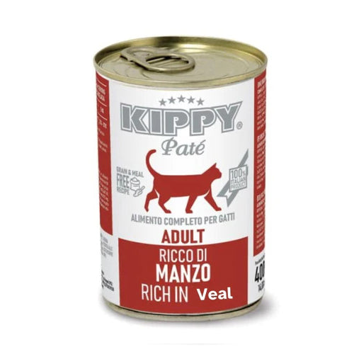 KIPPY Pate Rich in Veal for Adult Cats 400g - Mickey's Pets Store