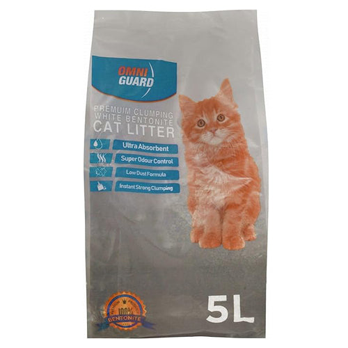 Omni Guard Bentonite Clumping Cat Litter 5L - Mickey's Pets Store