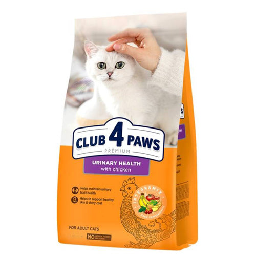 CLUB 4 PAWS Premium Urinary Health with Chicken Adult Cat Dry Food 900g - Mickey's Pets Store