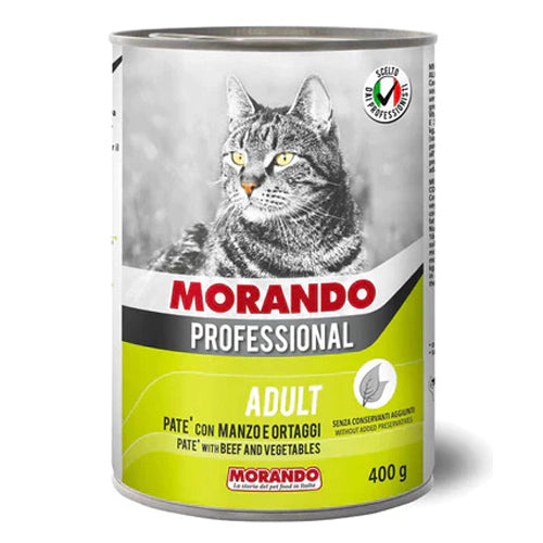 Morando Professional Cat Pate with Beef and Vegetables 405g - Mickey's Pets Store