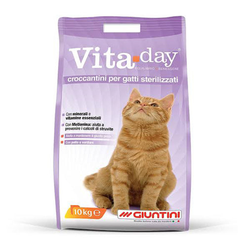 Vita Day Croccantini Sterilized Cat Dry Food 10Kg - Mickey's Pets Store