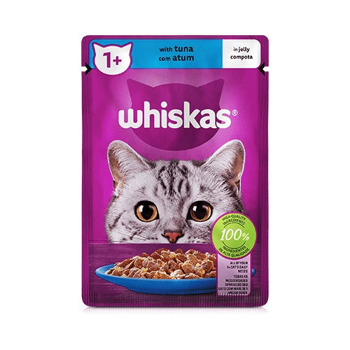 Whiskas One Plus Adult Cat Wet Food with Tuna in Jelly 85g - Mickey's Pets Store