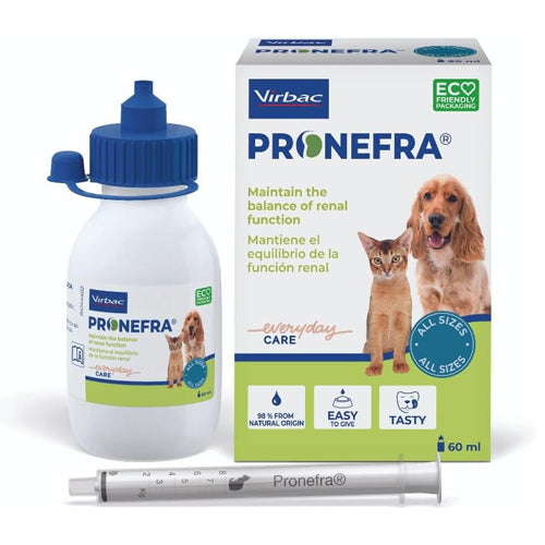 Virbac PRONEFRA Palatable Oral Suspension for Renal Support 60 ml - Mickey's Pets Store