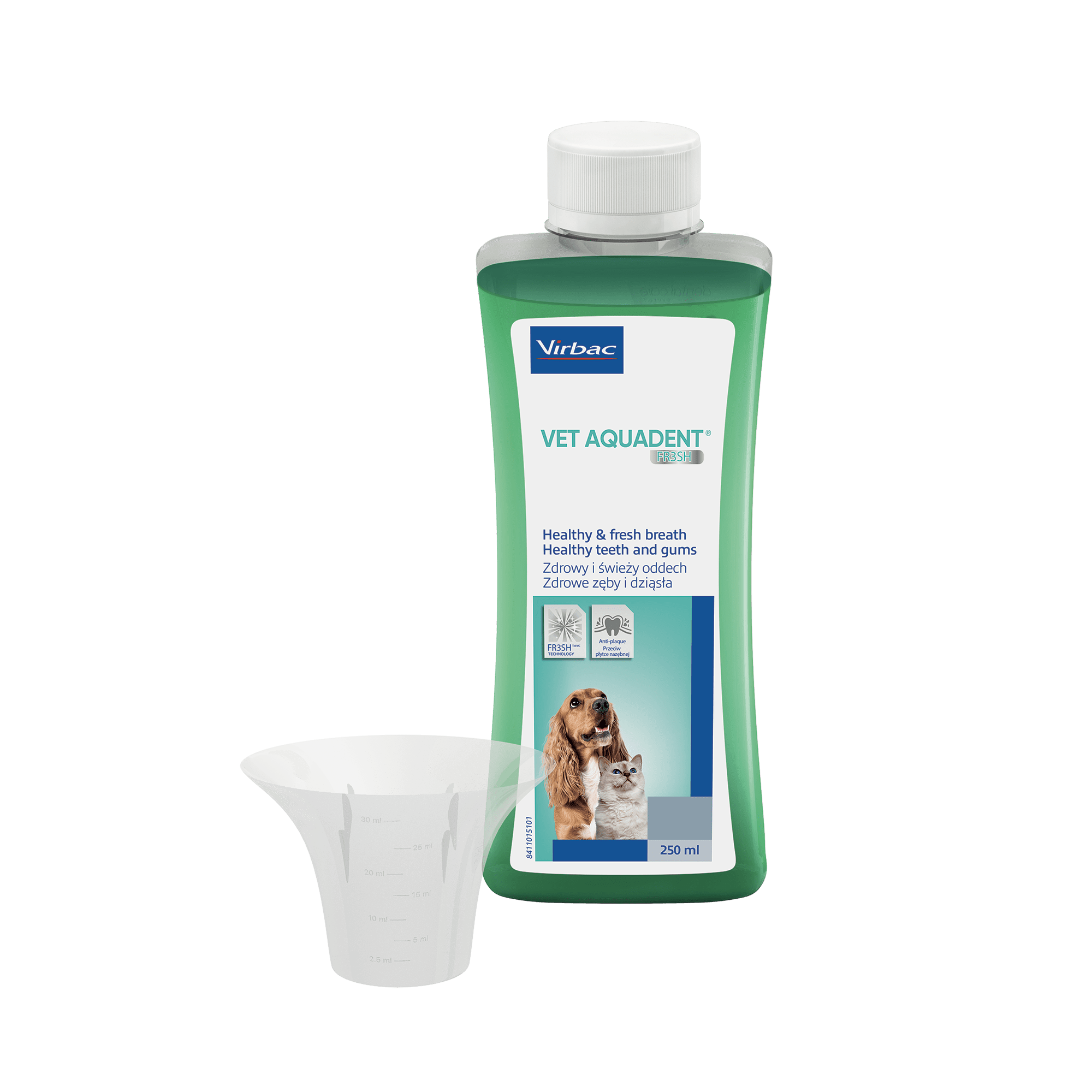 Virbac Vet Aquadent FR3SH Water Additive for Dogs & Cats 250ml - Mickey's Pets Store