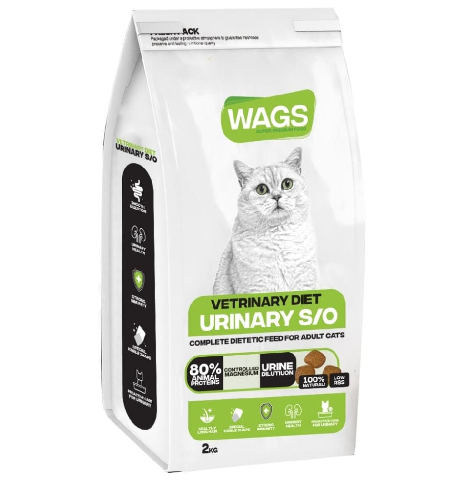 WAGS Dry Food For Cat Urinary S/o 400g 2kg - Mickey's Pets Store