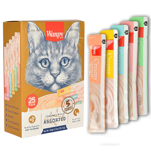Wanpy Creamy Lickable Sticks Treats for Cats - 1 Stick - Mickey's Pets Store
