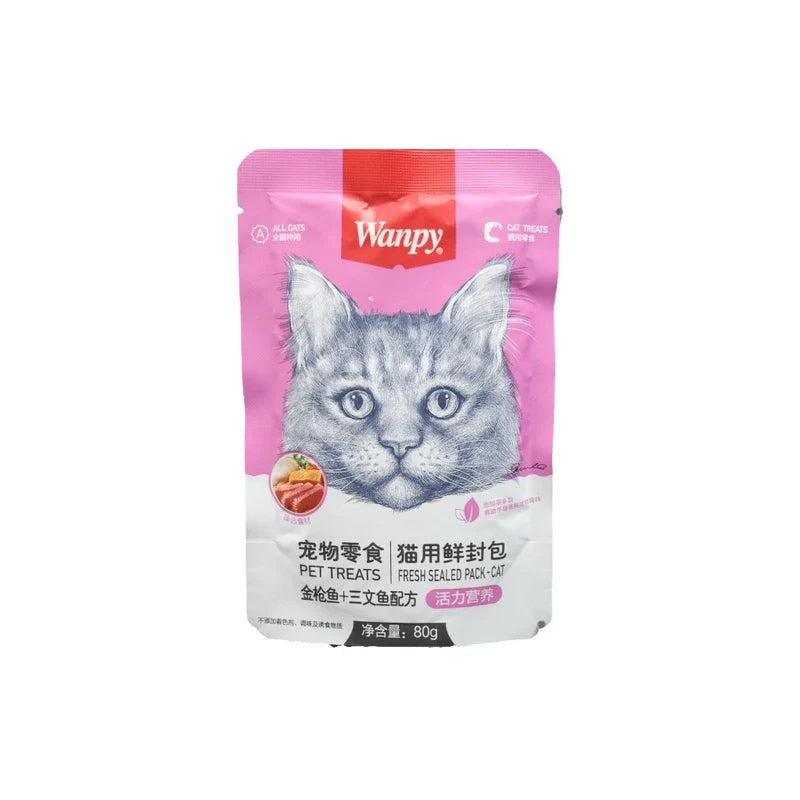 Wanpy Tuna And Trout Flavor Weight 80g - Mickey's Pets Store