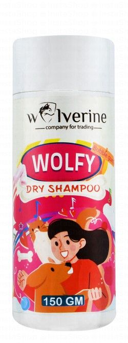 Wolverine Wolfy Pet Dry Shampoo Bubblegum Scent with Zinc Oxide 150 gr - Mickey's Pets Store
