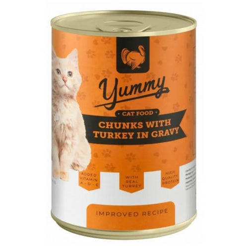 Yummy Wet Cat Food Can 400g - Mickey's Pets Store