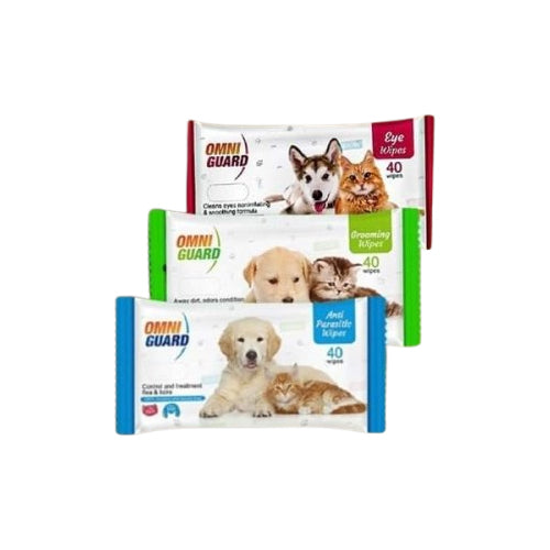 Omni Guard Wipes 40 PCS for Cats And Dogs - Mickey's Pets Store