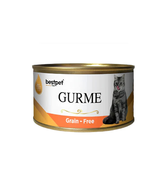 bestpet Gurme Grain - Adult Cat Wet Food Cans with Salmon 100 g - Mickey's Pets Store