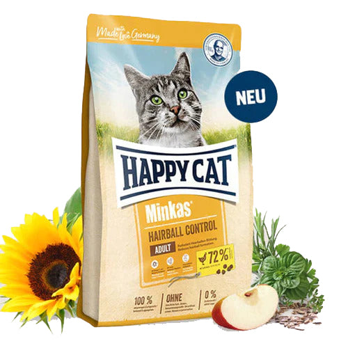 Happy Cat Minkas Hairball Control Dry Cat Food 10kg - Mickey's Pets Store