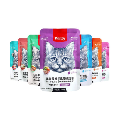 Wanpy Adult Cat Wet Food 80g - Mickey's Pets Store