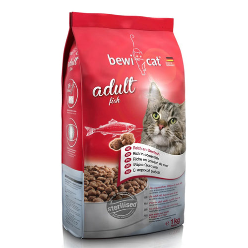 Bewi Cat Adult Fish Cat Dry Food 1Kg - Mickey's Pets Store