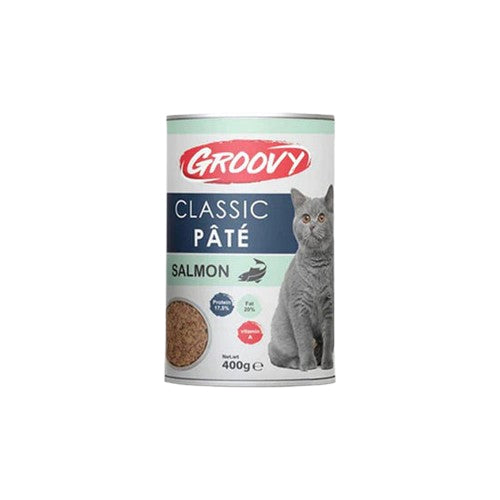 Groovy Classic Cat Pate Salmon Can 400g - Mickey's Pets Store