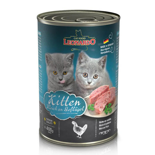 Leonardo Kitten with Poultry 400g - Mickey's Pets Store
