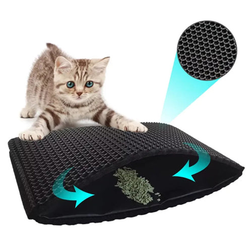 Double Layer Cat Litter Trapper Modern Mat Pad - Mickey's Pets Store