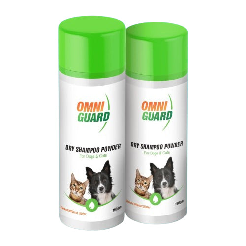 Omni Guard Dry Shampoo Powder 150gm - Mickey's Pets Store
